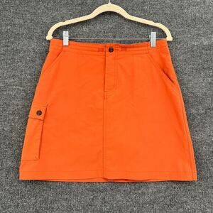 Patagonia Skort Skirt Built In Shorts Womens 6 Orange Cargo Pocket Outdoor